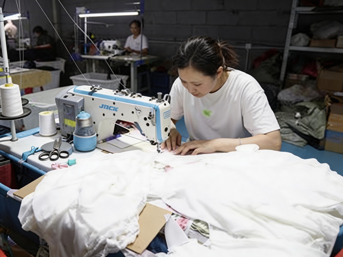 lingerie factory workshop vs trading company office comparison China